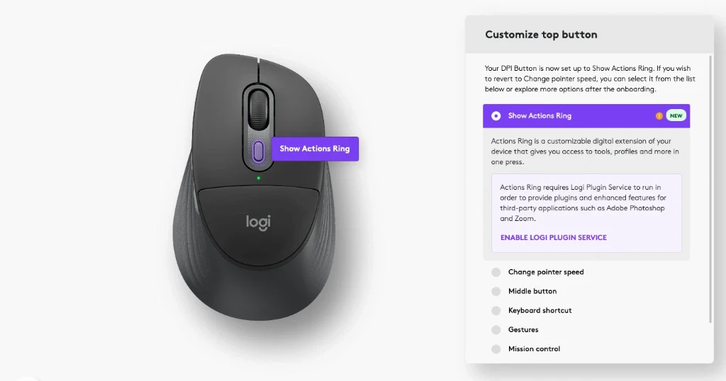 Налаштування Logitech Signature Comfort Plus M850 L Налаштування Logitech Signature Comfort Plus M850 L