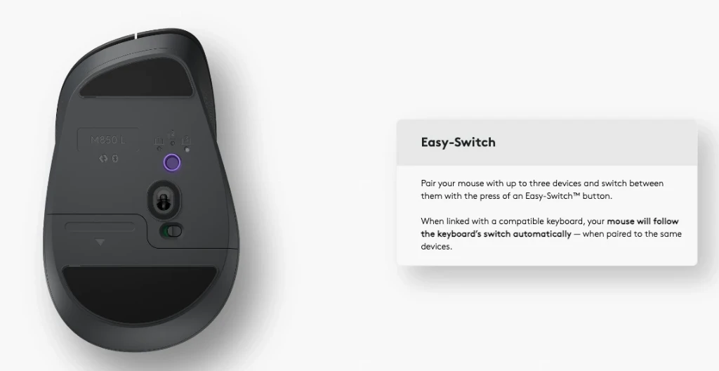 Налаштування Logitech Signature Comfort Plus M850 L Налаштування Logitech Signature Comfort Plus M850 L